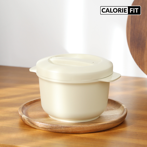 [칼로리핏] 저당밥솥 (전자레인지용 멀티 쿠커) CAF-LS1000 옐로우