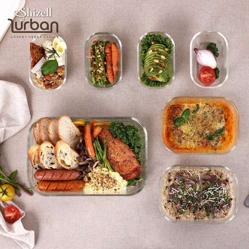 쉬젤 러반 오븐 내열글라스 밧드7종세트 (직2500ml*1+930ml*2+370ml*4) 2월 중순 재입고