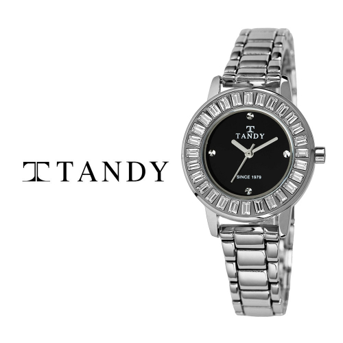 [TANDY] 탠디 럭셔리 여성용 쥬얼워치(스와로브스키 식입) T-4034 블랙