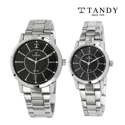 [TANDY] 탠디 시그니쳐 럭셔리 커플 메탈 손목시계(스와로브스키 식입) T-3915 블랙 여자