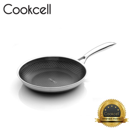 [Cookcell] 쿡셀 통3중 더블 세라믹 코팅 블랙에디션 IH 프라이팬 20cm