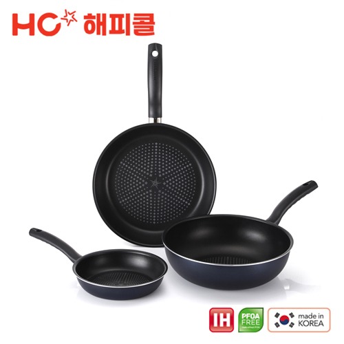 해피콜 콜렉트 IH 프라이팬 3종 B세트_20F+28F+28W