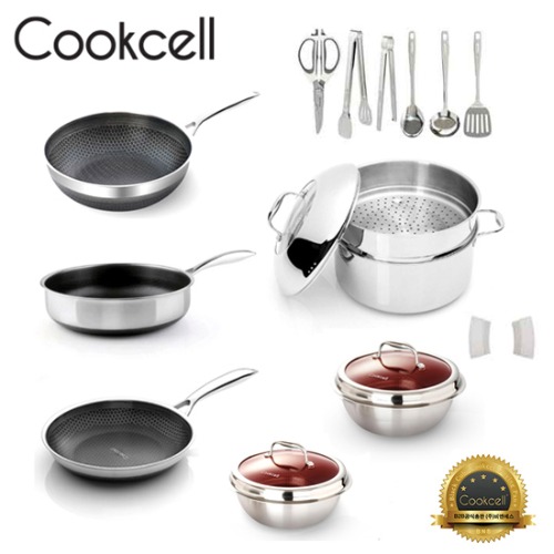 [Cookcell] 쿡셀 더블 세라믹 레드 가미솥10종 세트 B