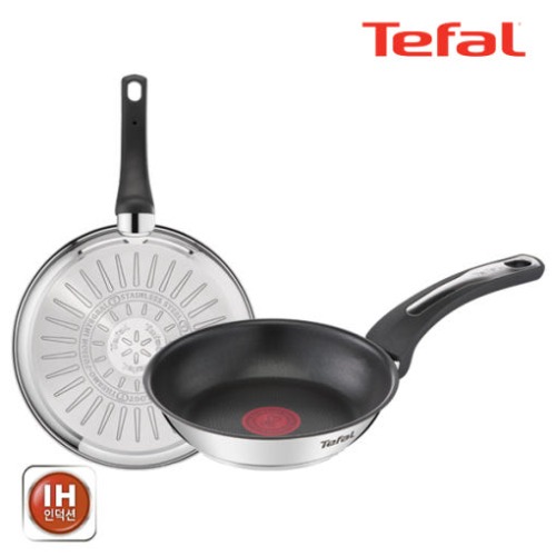 테팔 팬&냄비 인덕션 스테인리스 스틸 뉴 이모션 2종세트 (프라이팬 18cm + 24cm) NEM_FP18_24