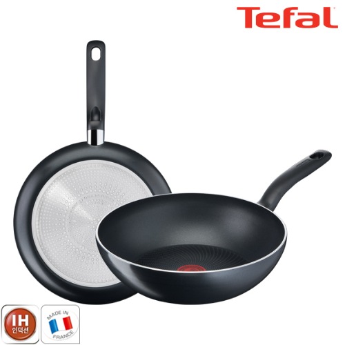 테팔 팬&냄비 인덕션 스타트이지 2종세트 (프라이팬 28cm + 볶음팬 28cm) STEY_FP28_WP28
