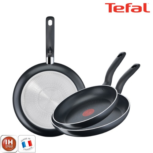 테팔 팬&냄비 인덕션 스타트이지 3종세트 (프라이팬 24cm + 28cm + 30cm) STEY_FP24_28_30