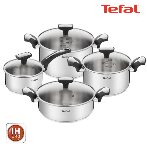 테팔 팬&냄비 IH 뉴이모션 4종세트 (편수냄비 16cm + 양수냄비 20cm + 24cm + 전골냄비 24cm)	NEM_4set