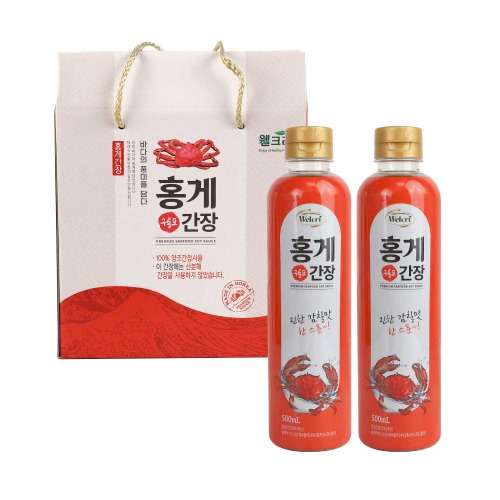 웰크리 홍게간장 500ml 2p(pet)