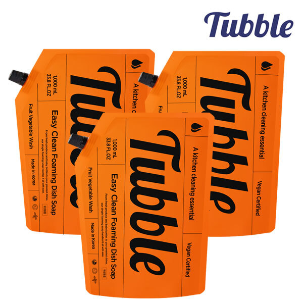 [터블] 이지클린 포밍 주방세제 리필팩 (1,000ml x 3개) TB_P_1000mlx3ea