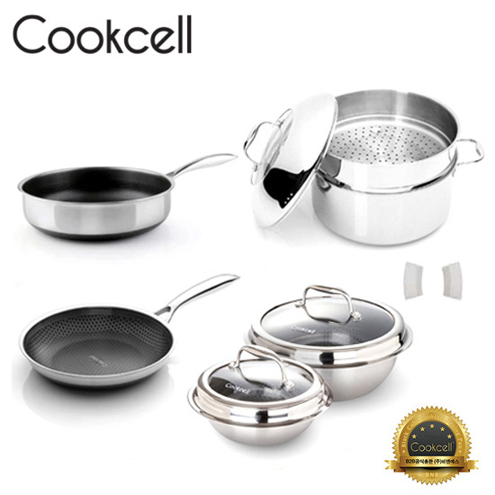 [Cookcell] 쿡셀 통3중 더블 세라믹 블랙에디션 9종 세트