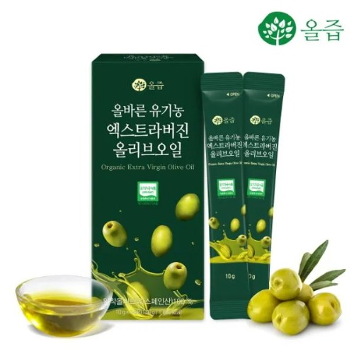 올즙 올바른 유기농 엑스트라버진 올리브오일 10g x 14포