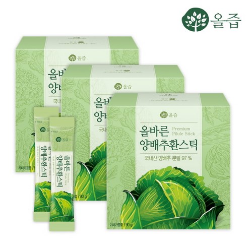 올바른 양배추환 스틱 3g x 30포