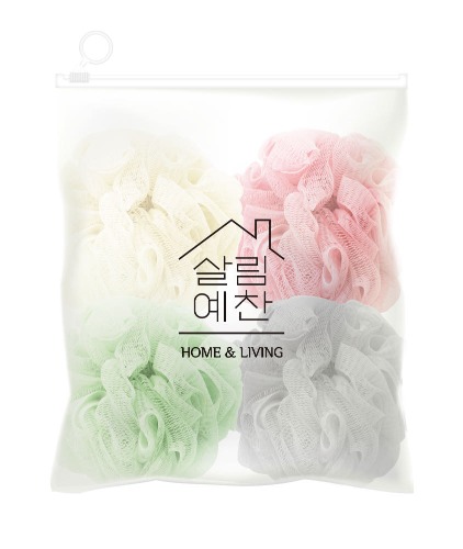 [더허브샵] 살림예찬 버블 샤워볼 50g_2P
