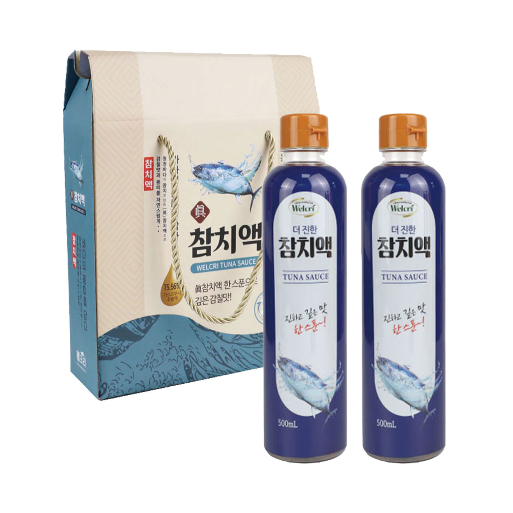 웰크리 참치액 (500ml 2개)