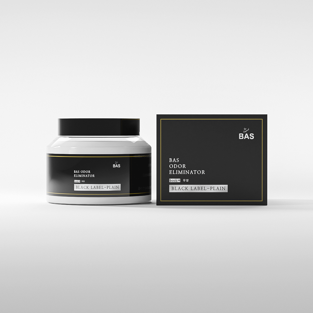 BAS 블랙라벨 탈취제 베이직플러스 350g 플레인(무향) 2개