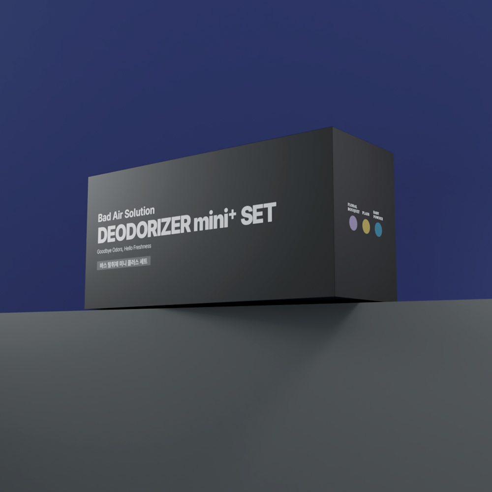 BAS 탈취제 미니플러스 160g 플로럴부케향 3개입 SET