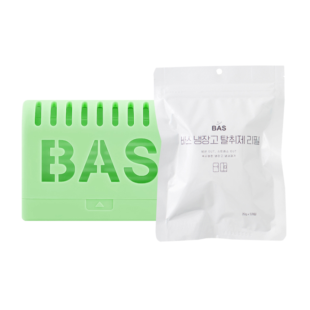 BAS 다용도 케이스 + 냉장고 탈취제 리필 세트(3개입)
