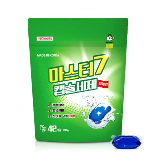 [마스터세븐] 캡슐 세탁세제 42입