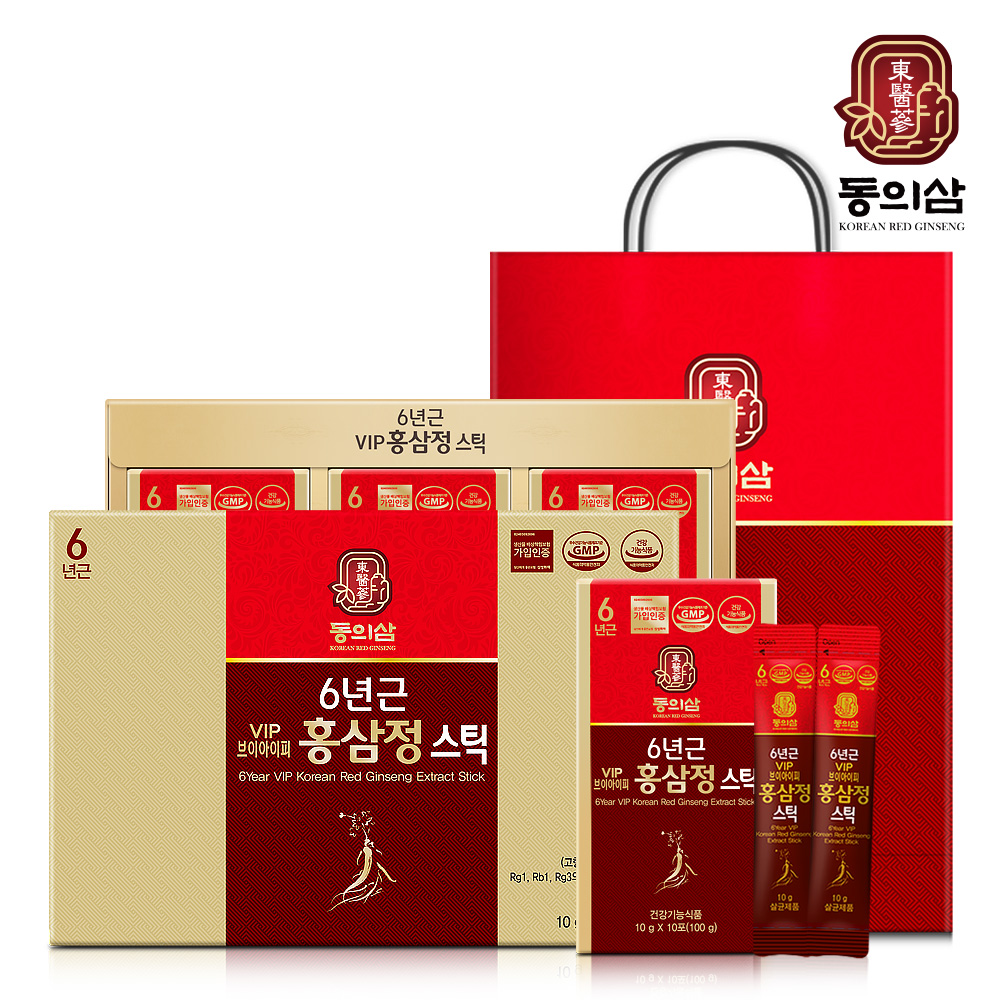 동의삼 6년근 VIP 홍삼정스틱(30포) 10g x 30포