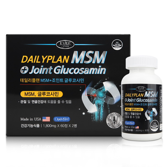 에버그린 데일리플랜MSM+조인트글루코사민 1,800mg x 120정