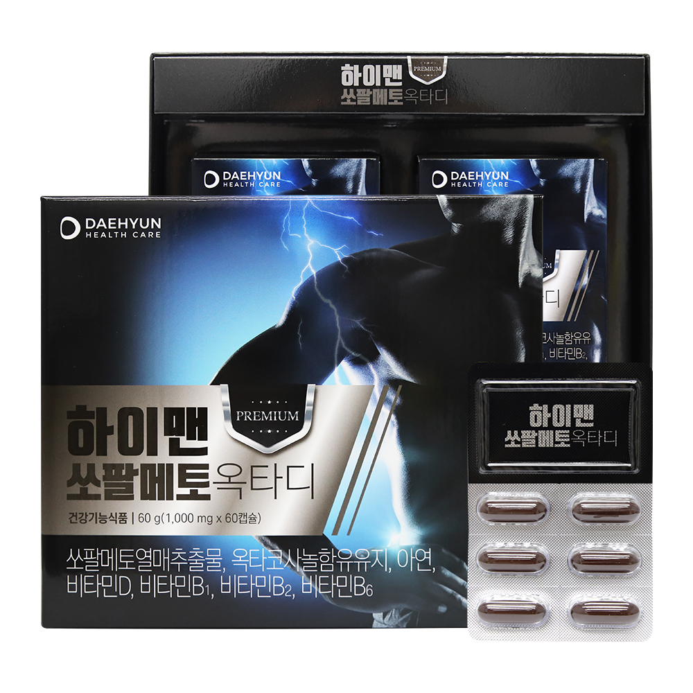 대현헬스케어 하이맨쏘팔메토옥타디 1,000mg x 60캡슐