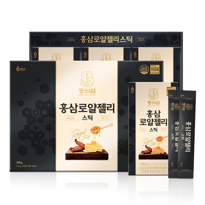 동의삼 홍삼로얄젤리스틱 30포 10g x 30포