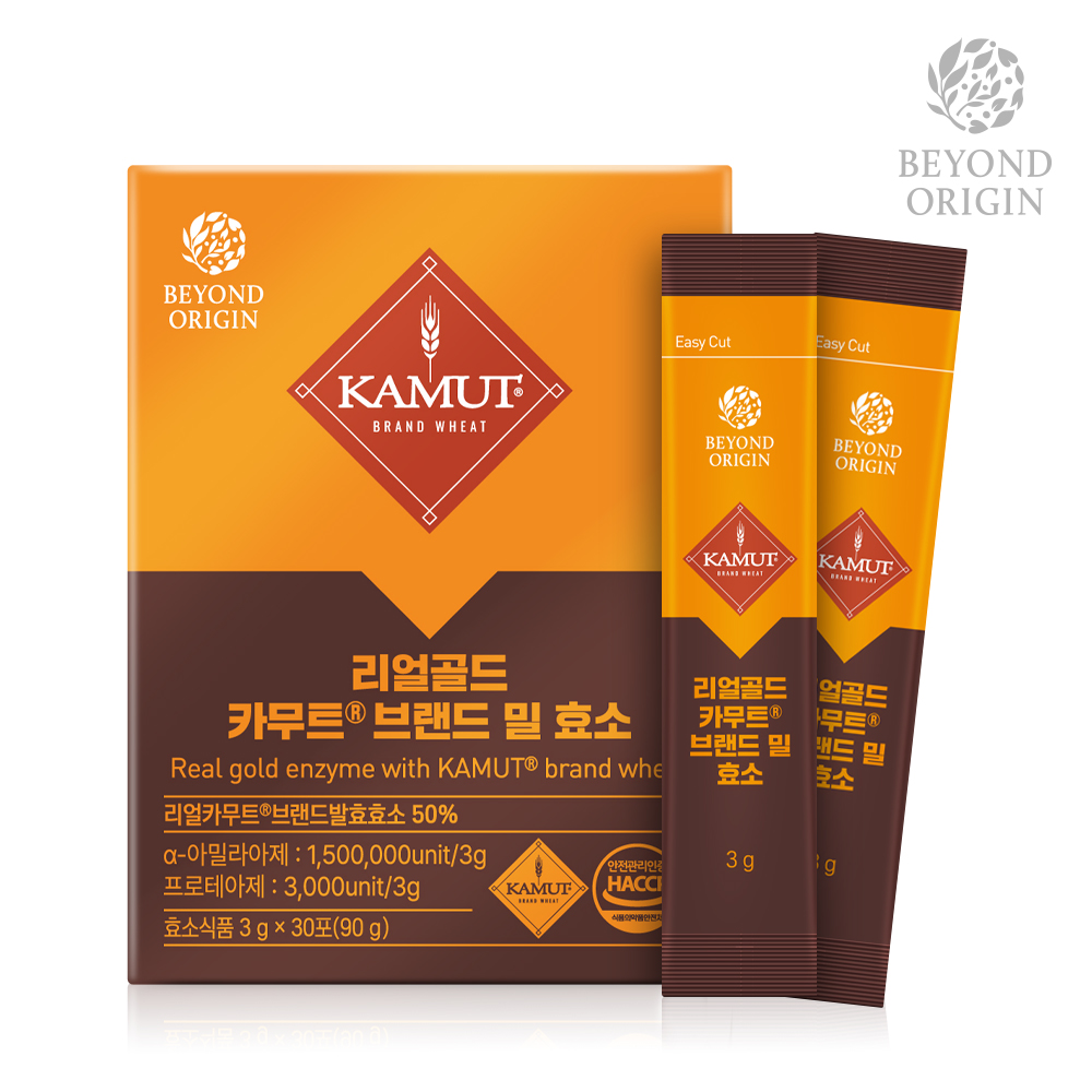비욘드오리진 리얼골드 카무트® 브랜드 밀 효소 3g x 30포
