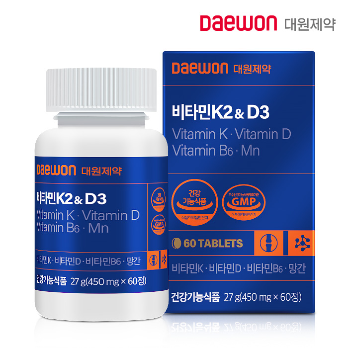 대원제약 비타민K2&D3 450mg x 60정