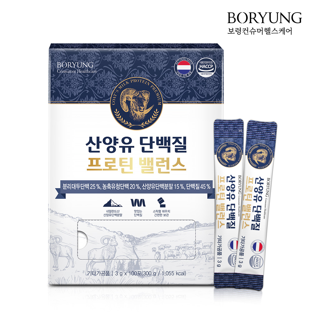 보령 산양유 단백질 프로틴 밸런스 3g x 100포