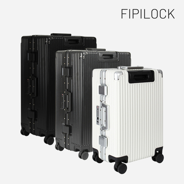 [FIPILOCK] 지문인식 도난방지 캐리어 20인치 (블랙,그레이,화이트)