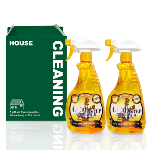 [골드스텝] 다용도 세정제 기프트세트 1호
(다용도세정제550ml x2p)