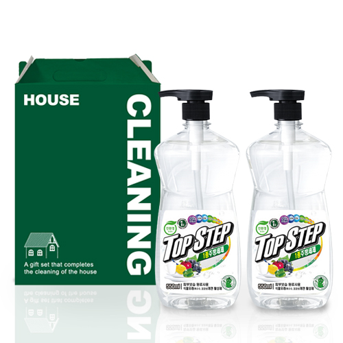 [탑스텝] 친환경 주방세제 기프트세트 1호
(주방세제 550ml x2p)