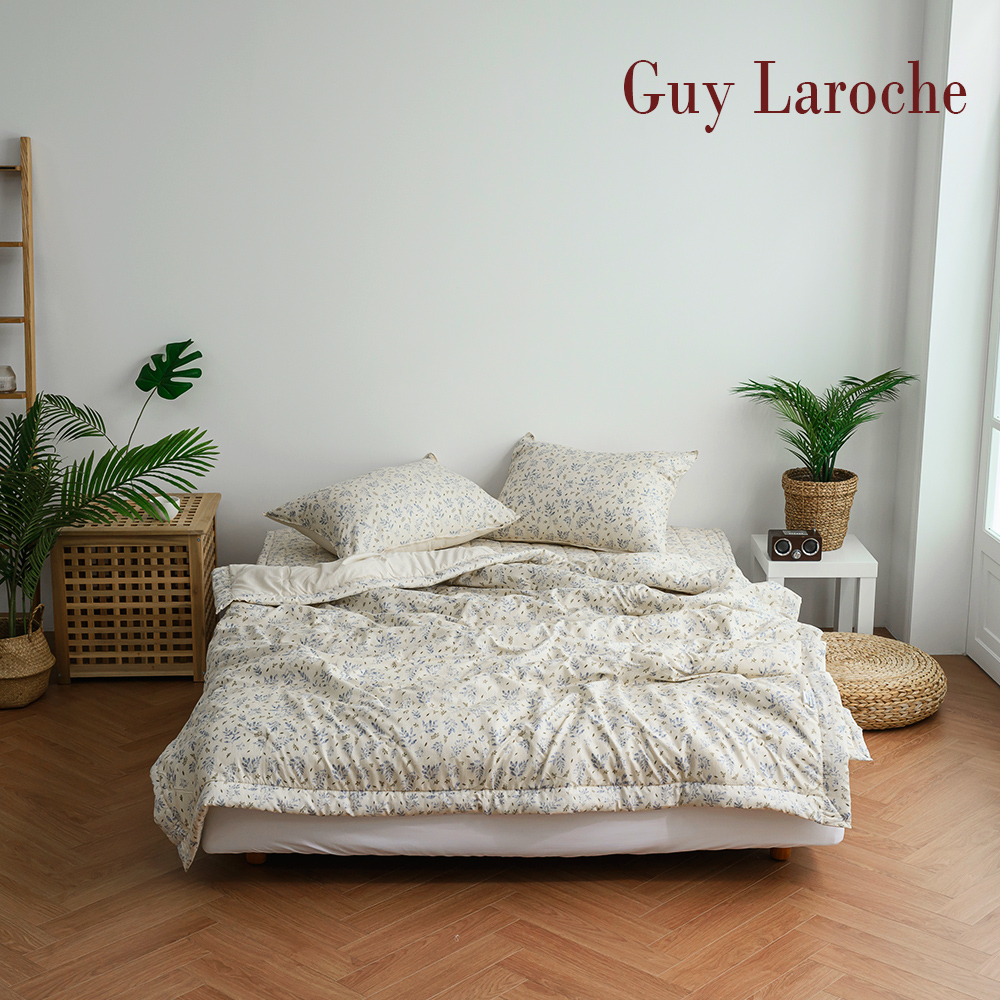 [Guy Laroche] 세미마이크로 바닐라 믹스 침구 세트 Q(이불+패드+베게커버2ea)