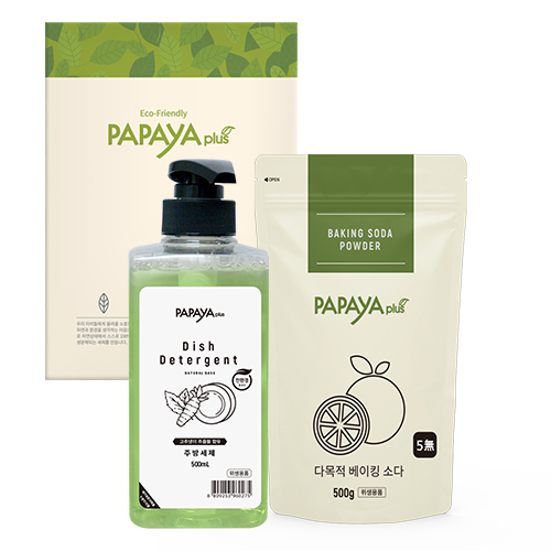 파파야플러스 주방세제&소다 500ml 2종