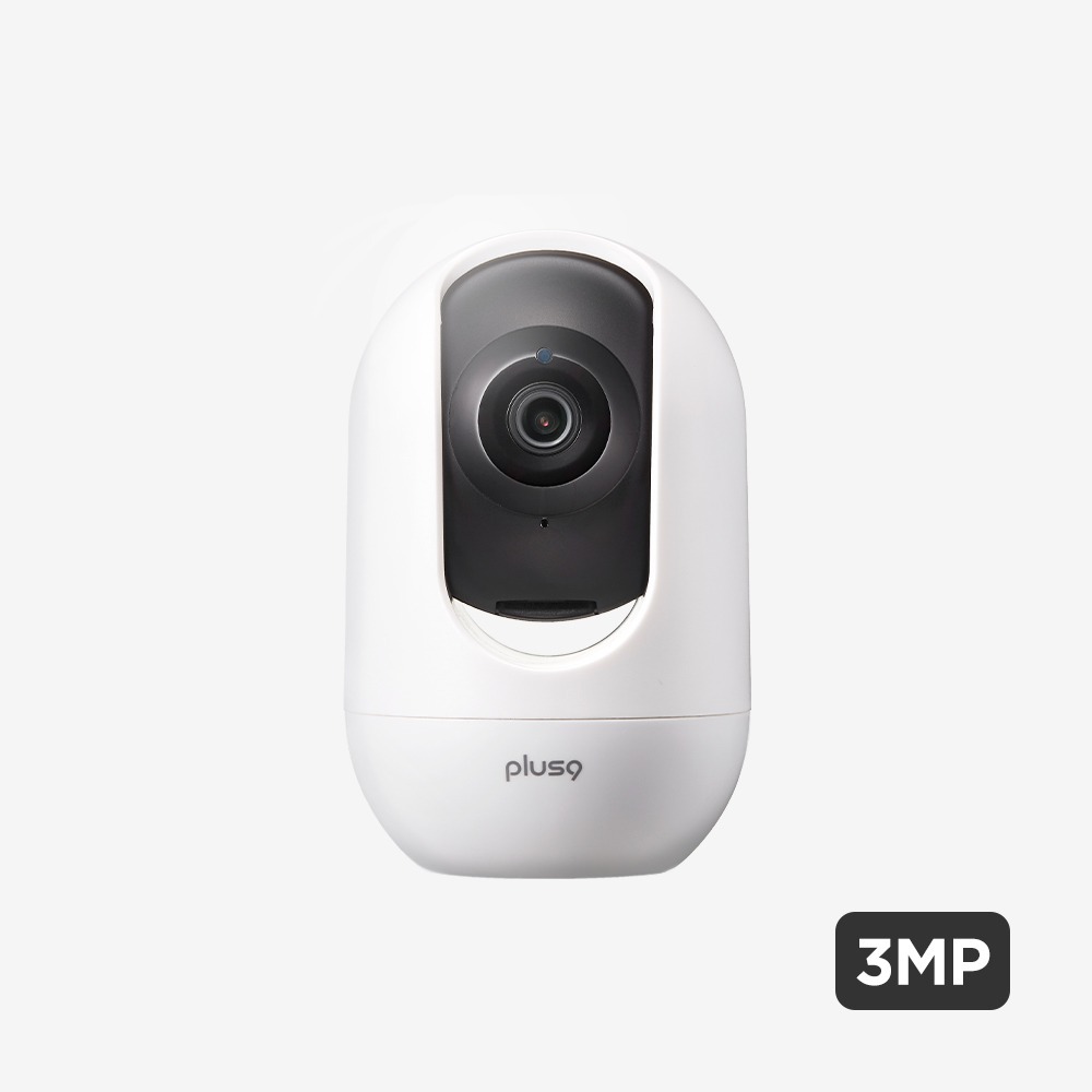 플러스나인 홈카메라 가정용 CCTV 펫캠 300만화소 회전형(JP-3MH-1)
