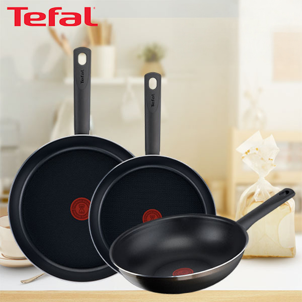 [테팔] 초코브라우니 프라이팬 24cm+멀티팬 28cm+G6 드레스 블루 프라이팬 28cm