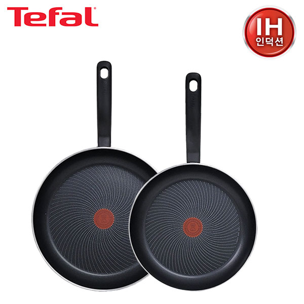 [테팔] 퍼펙트 쿠킹 다크 인덕션 프라이팬 28cm+32cm