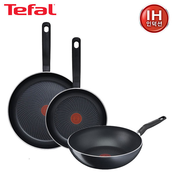 [테팔] 퍼펙트 쿠킹 다크 인덕션 프라이팬 24cm+30cm+멀티팬 28cm