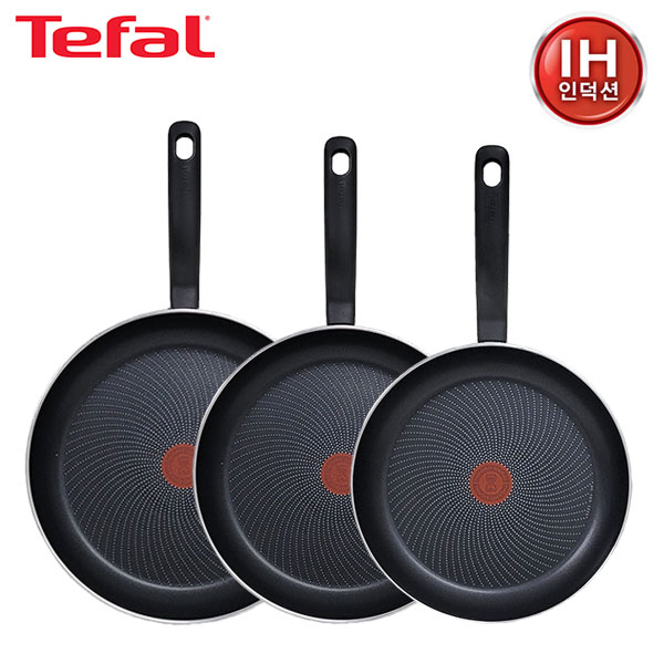 [테팔] 퍼펙트 쿠킹 다크 인덕션 프라이팬 28cm+30cm+32cm