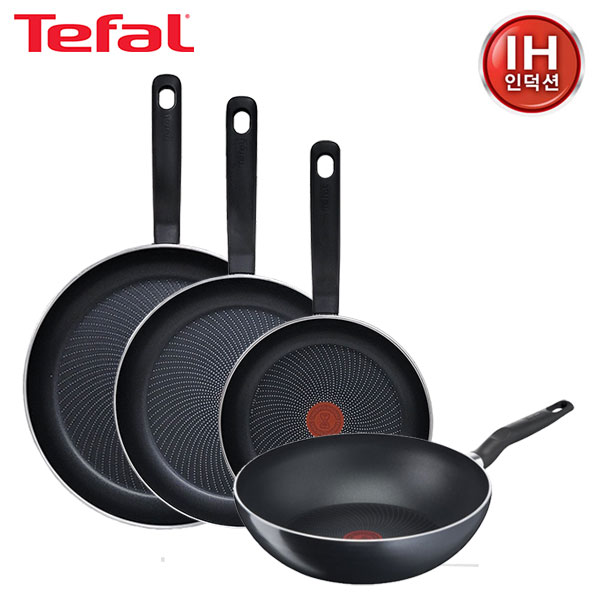 [테팔] 퍼펙트 쿠킹 다크 인덕션 프라이팬 24cm+28cm+32cm+멀티팬 28cm
