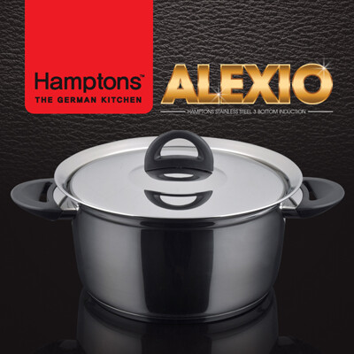 [Hamptons]독일햄튼 알렉시오 인덕션 냄비 24CM(양수)(HALX-24P)