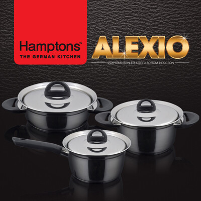 [Hamptons]독일햄튼 알렉시오 인덕션 냄비3종세트-C(HALX-6S8P20C)