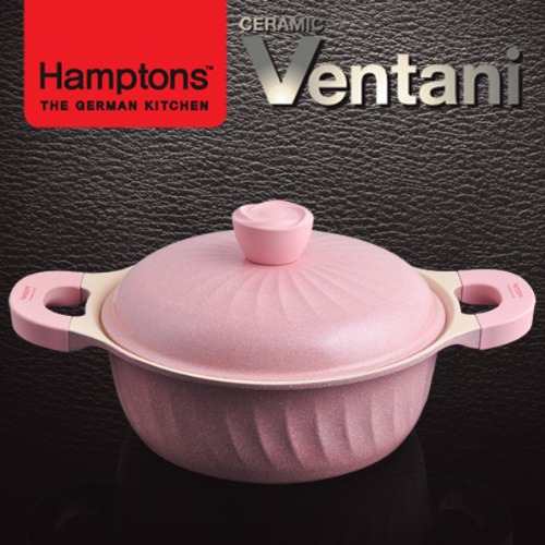[Hamptons]독일햄튼 벤타니 세라믹 인덕션냄비24CM(양수)(HTV-V24P)