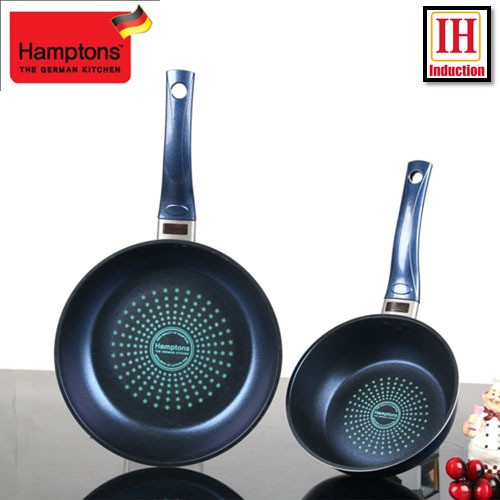 [Hamptons]독일햄튼 블루 인덕션 단조 후라이팬세트(2P)(HTB-20F26F)