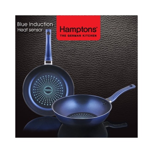 [Hamptons]독일햄튼 블루 인덕션 단조 후라이팬세트(2P)(HTB-28F28W)