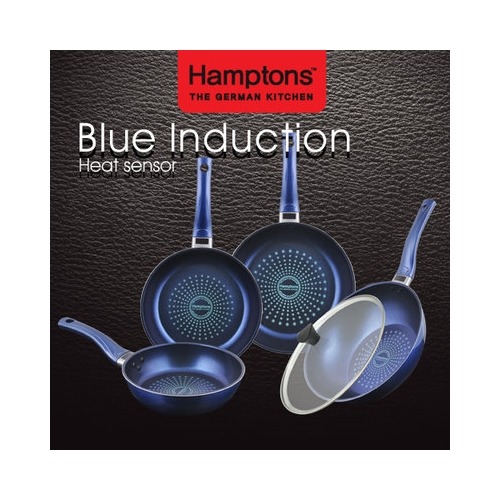 [Hamptons]독일햄튼 블루 인덕션 단조 후라이팬세트(5P)(HTB-20F26F28F28W28G)