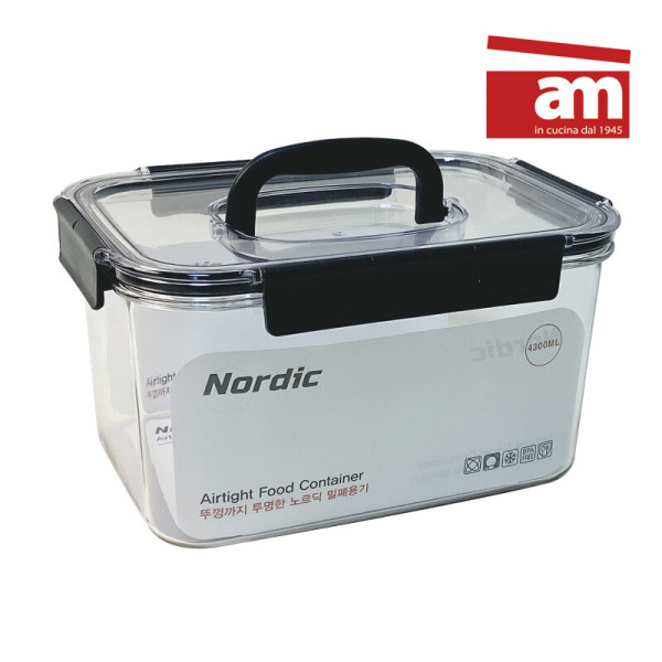 [이태리 am]이태리 am 노르딕 밀폐용기(4300ml) Am-NM-4300